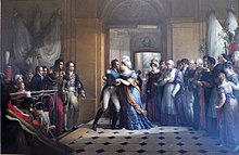 Intervju med hertugen og hertuginnen av Angoulême 1. desember 1823 når de kom tilbake fra Spania av Étienne-Barthélémy Garnier, Musée des Beaux-Arts de Chartres.