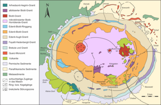 Geologische Übersichtskarte des Brandberg-Alkaligesteinskomplexes