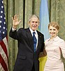 George W. Bush mit Julija Tymoschenko (2008)