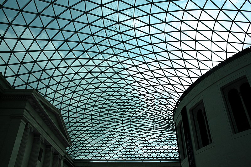 File:Glass and steel roof of the Great Court, British Museum, London - panoramio (7).jpg