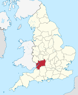 Gloucestershire (ceremonial county) in England.svg