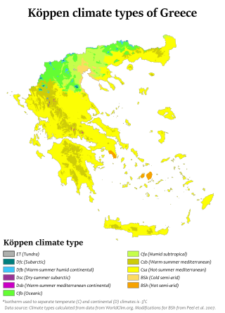 <span class="mw-page-title-main">Climate of Greece</span>