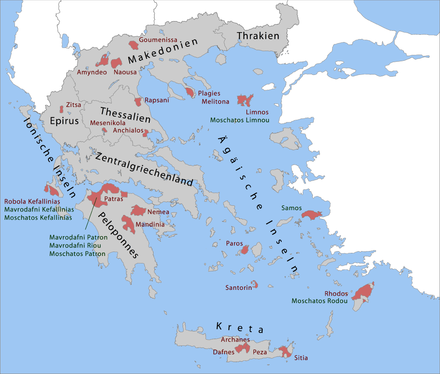 Wine regions of Greece