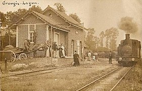 La gare vers 1910 (carte postale).