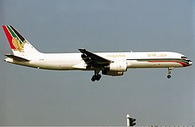 Boeing 757-maskin fra Gulf Air i lufta i 1996.