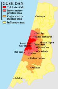 Poziția localității Tel Aviv