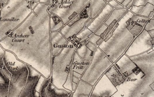 19th century map of Guston