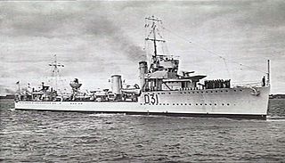 HMAS <i>Voyager</i> (D31) W class destroyer of the Royal Navy