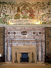 Chimneypiece in High Great Chamber Hardwick Hall Fireplace 2 (7027793273).jpg