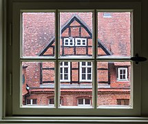 Heiligengrabe, Kloster Stift zum Heiligengrabe, Abtei, Fenster im Dormitorium -- 2017 -- 9972