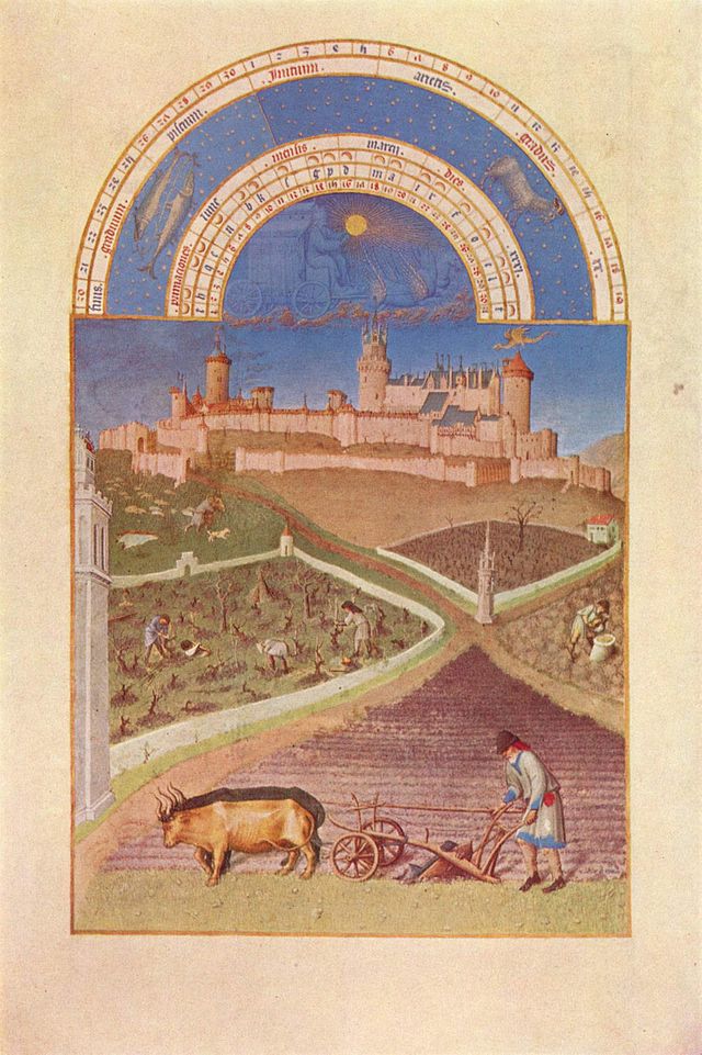 Les Très Riches Heures du duc de Berry, Marzo