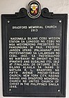 Historical marker of Bradford Memorial Church.jpg