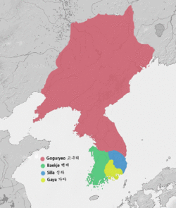 Goguryeo ketika zaman kemuncaknya pada 476.