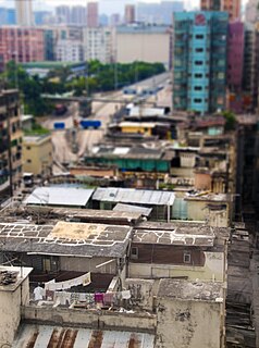 Rooftop slum Type of illegal housing