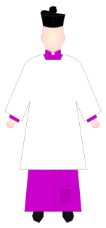 Honorary Prelate and Apostolic Protonotary Supernumerary - choir dress.svg