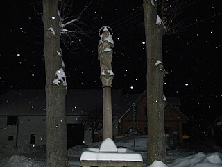 Maria column in Horní Pěna