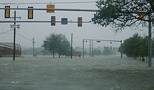 Flood waters at Langley AFB, Hampton, Virginia as a result of Hurricane Isabel Hurricane Isabel flood water.jpg