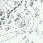 Kasırga Onüç yüzey analizi 05 Ekim 1954.png