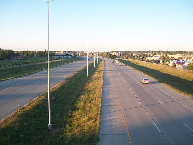 I-29 northbound in Sioux Falls