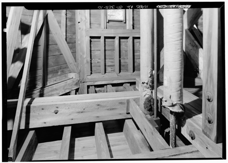 File:INTERIOR, THIRD LEVEL - Frederic Bronson Windmill, 3015 Bronson Road, Fairfield, Fairfield County, CT HABS CONN,1-FAIRF,14-10.tif