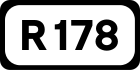 R178 road shield}}