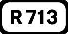 Straßenschild R713}}