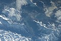 Above - oben, ganz oben - a view from ISS (mit Bergschatten im Tal!)