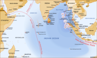 Map of the Indian Ocean region