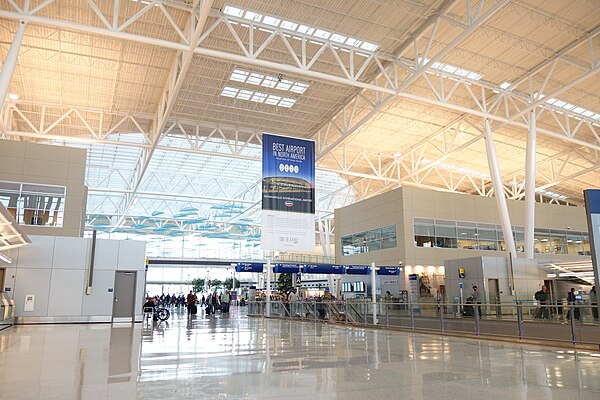 Indianapolis International Airport's Col. H. Weir Cook Terminal Civic Plaza