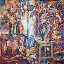 Red leaves, 1978 Irina Azizyan Red leaves 1978.jpg