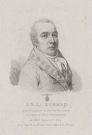 <span class="mw-page-title-main">Jean-Nicolas-Louis Durand</span> French author, teacher and architect