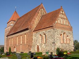 Church in Jördenstorf in Mecklenburg-Western Pomerania, Germany