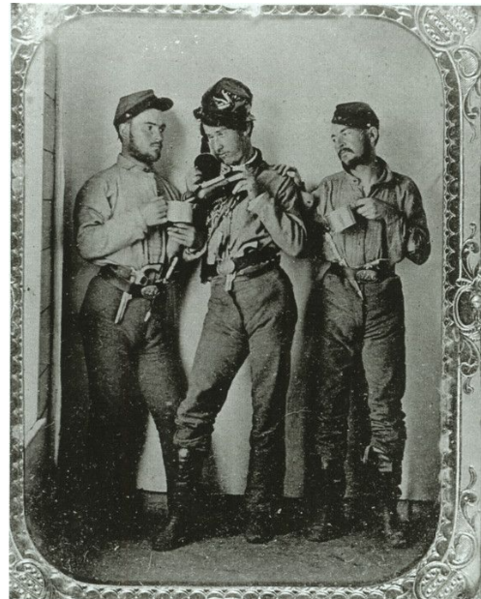 File:John C. Chitwood, Samuel Brown, and James McDaniel of Company K, 7th Alabama Infantry, C.S.A.png
