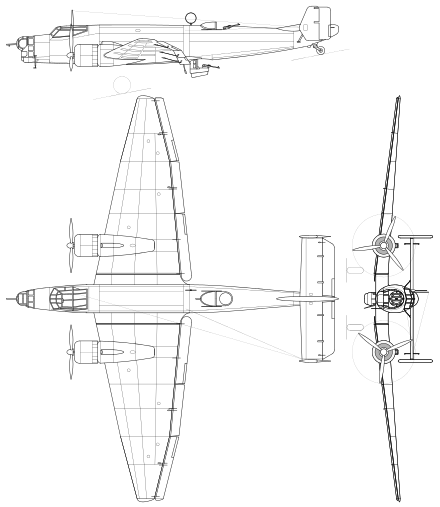 3-side view of the Ju 86K