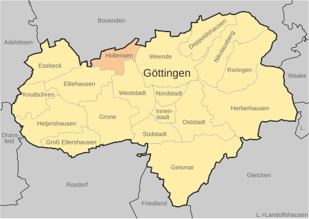 Karte Göttingen Holtensen