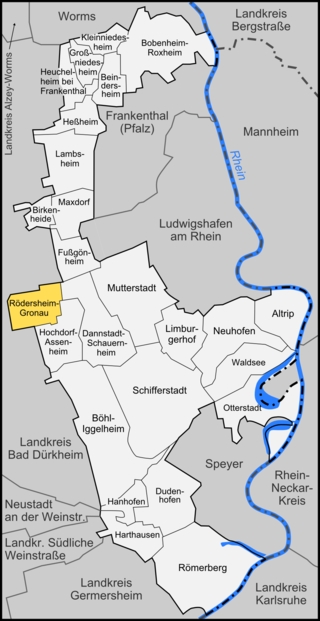 <span class="mw-page-title-main">Rödersheim-Gronau</span> Municipality in Rhineland-Palatinate, Germany