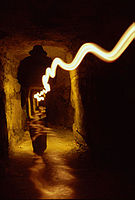Využití světla v katakombách