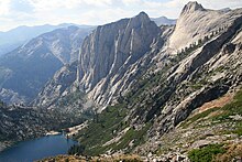 The High Sierra Trail above Hamilton Lake passes over the Great Western Divide Kaweah downValley.jpg