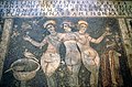 römisches Mosaik: drei Grazien