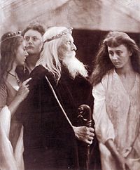 King Lear allotting his Kingdom to his three daughters, by Julia Margaret Cameron