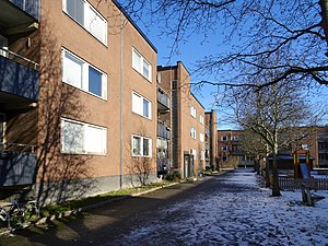 Vårberg: Historia, Stadsbild, Skolor