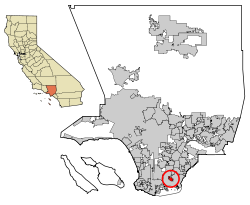 Location of Signal Hill in Los Angeles County, California