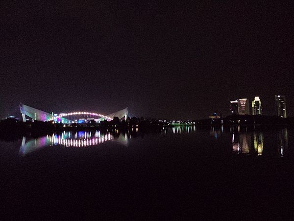 Night view at Cyberjaya Lake Garden