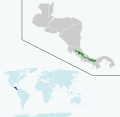 Lampornis hemileucus map.svg