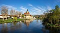 Lauffen a.N. - Dorf - Regiswindiskirche - Ansicht von SO über den Neckar (1)