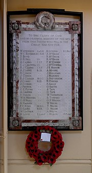 Thumbnail for File:Lisburn Cathedral 1914-1918 War Memorial.jpg