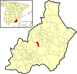 Kaart van Castro de Filabres