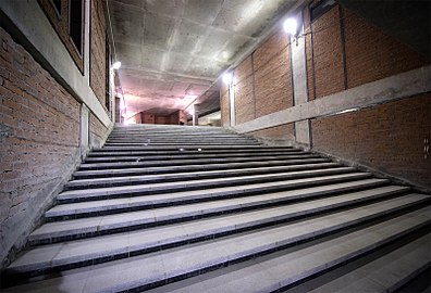 Escalera en la estación, 18/01/2016