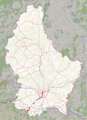 Suuntaa-antava kuva artikkelista Route nationale 4 (Luxemburg)