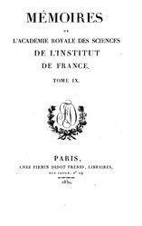 Mémoires de l’Académie royale des sciences de l’Institut de France